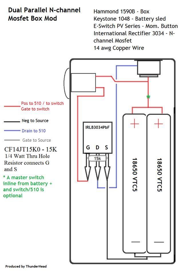 DIY Box Mod Thread: FastTech Forums box mod mos fet wiring diagram pot 